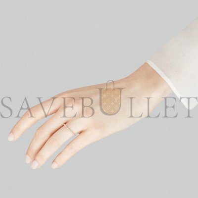 VAN CLEEF ARPELS FÉLICITÉ WEDDING BAND, 1.25 MM - YELLOW GOLD, DIAMOND  VCARO8BN00